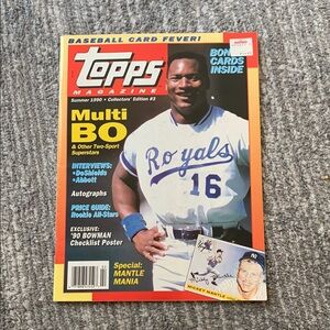 Topps Magazine, Summer 1990, Collector's Edition #3 with INSERT Cards, Baseball